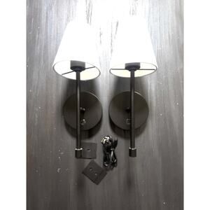 Modern Lantern 2pk Cordless Mini Rechargeable USB Lamp Sconce Indoor Wall